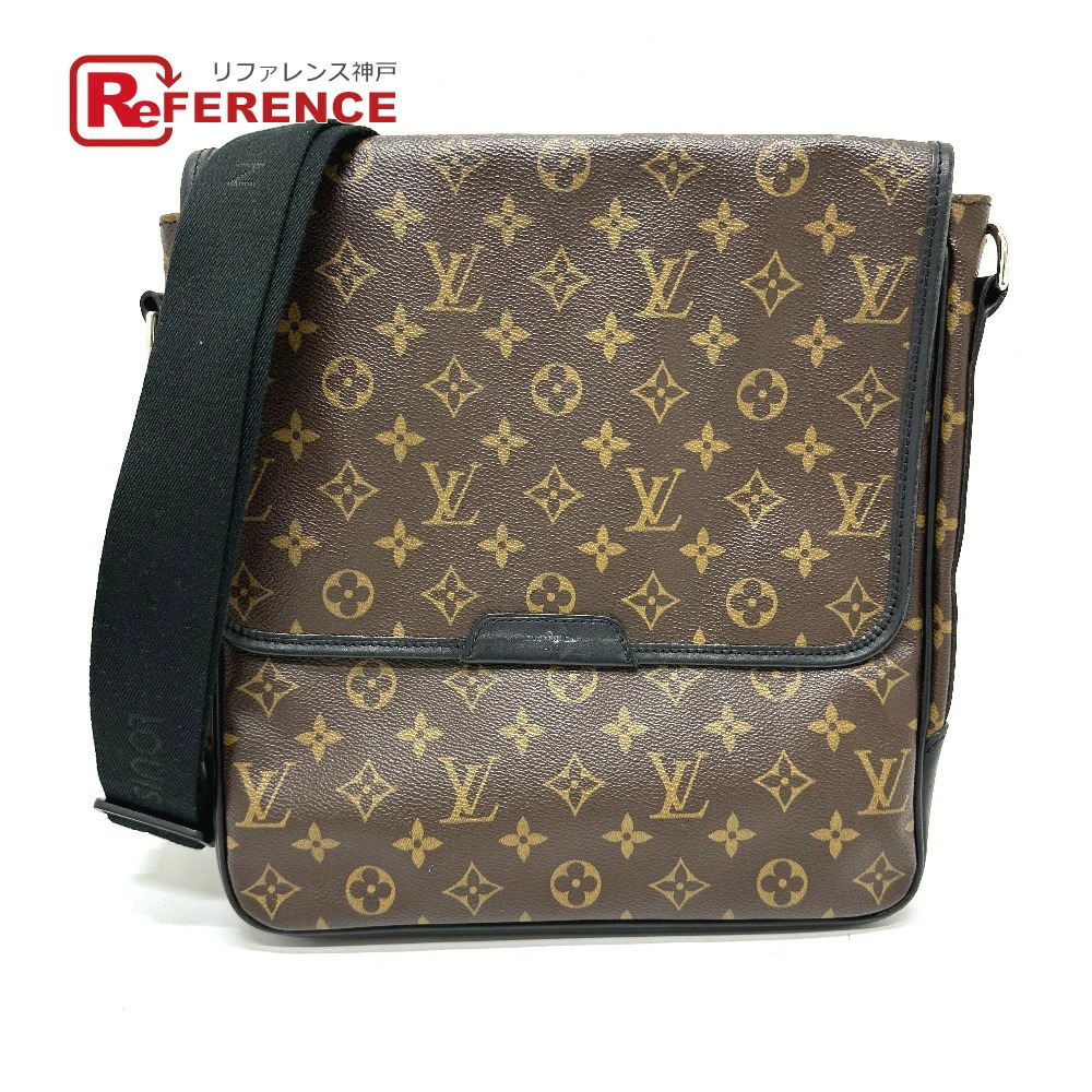 LOUIS VUITTON Monogram Macassar Brown Bass Crossbody Bag Shoulder Canvas Brown